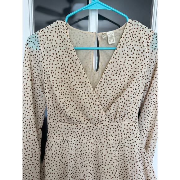 Japna Spring Polka Dot Ruffle Mini Dress size XS - Picture 3 of 10